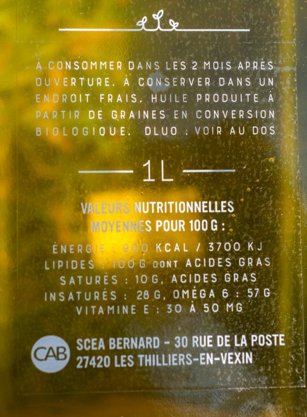 Huile de tournesol 75 cl