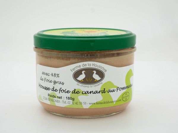 Mousse de foie de canard au pommeau 180gr