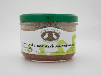 Terrine de canard au poivre vert 200 gr