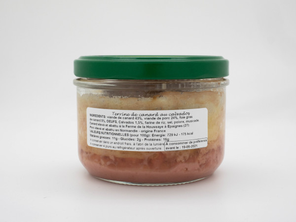 Terrine de canard au calvados 200gr