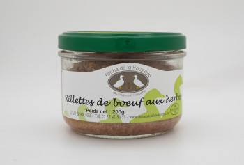 Rillette de boeuf aux herbes 200gr