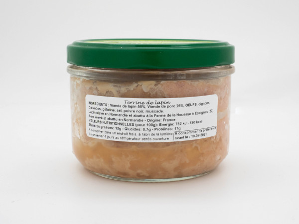 Terrine de lapin 200gr
